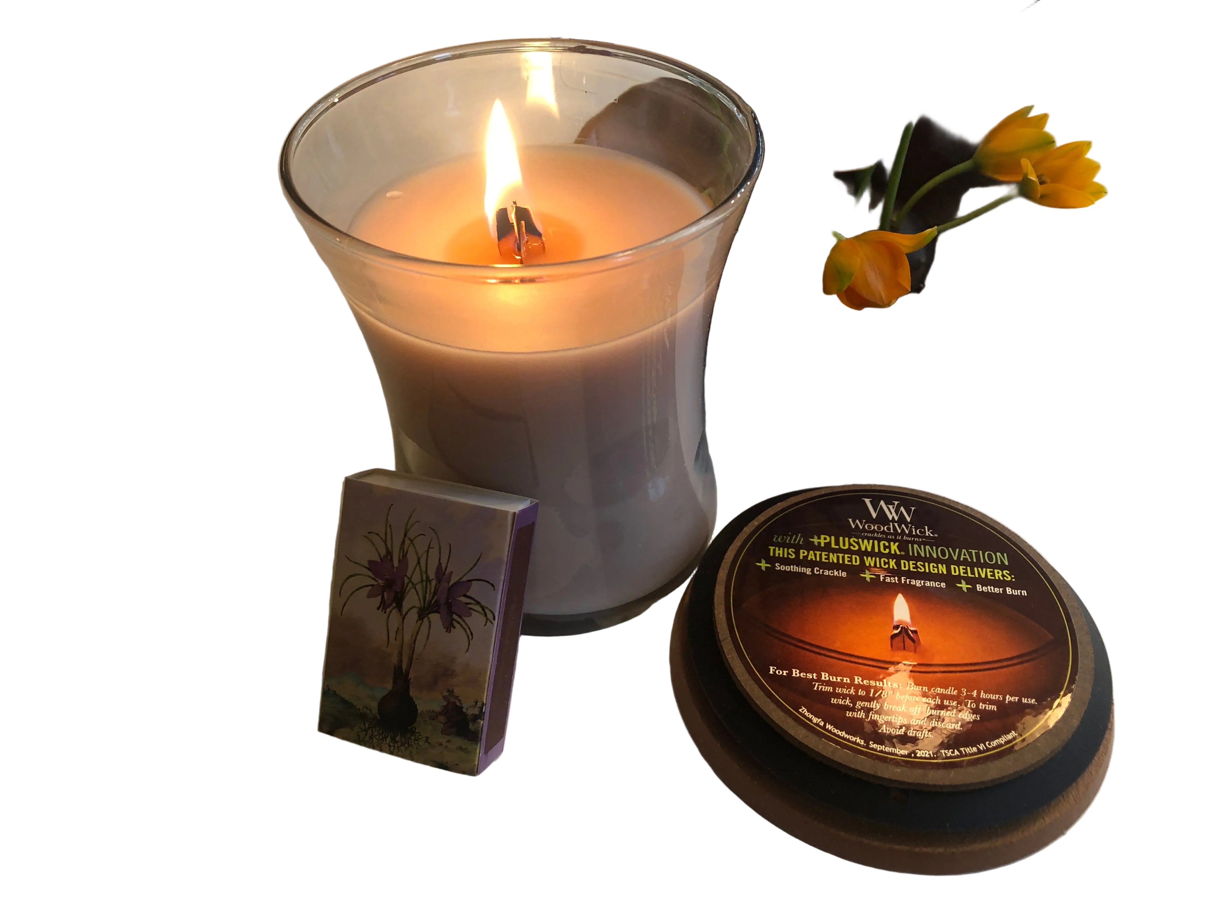 Nature's Wick Crackling Scented Candle