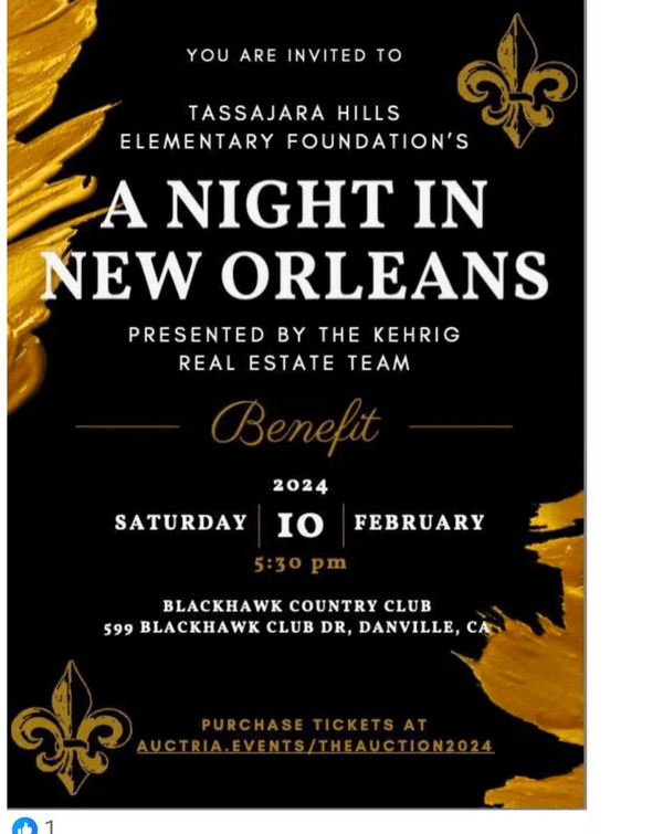 2/10/24 Real Flowers Every Day donates to Tassajara Hills at Auction and Gala