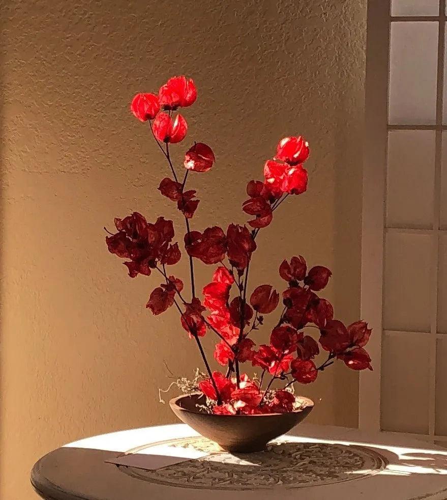 New custom flower bowl makes dried floral arranging easy