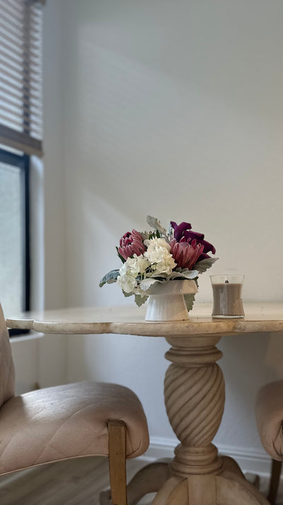 Protea and Cala lilies