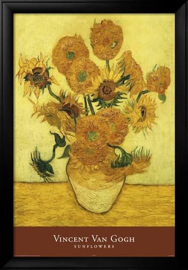 Van Gogh Inspired Sunflower arrangement
