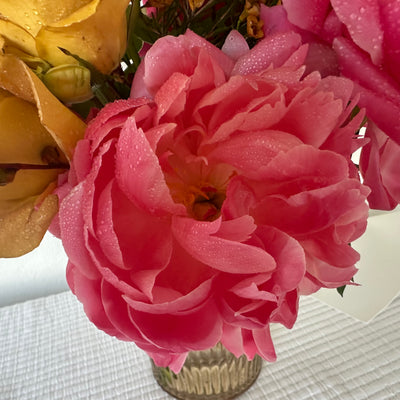 Coral Charm Peony Arrangement