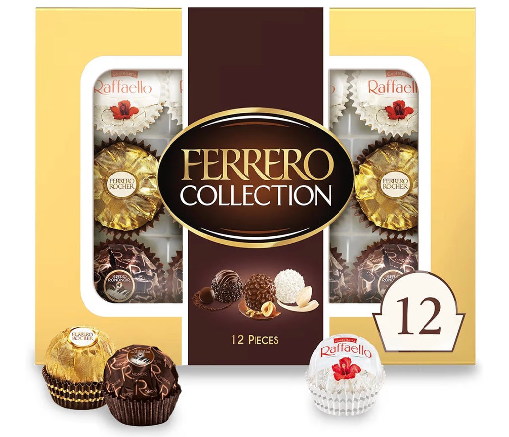 ferrero rocher 16粒入り×12個 Ferrero Rocher 12-Piece Chocolate Gift | Real Flowers Every Day