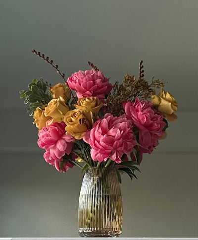 Coral Charm Peony Arrangement