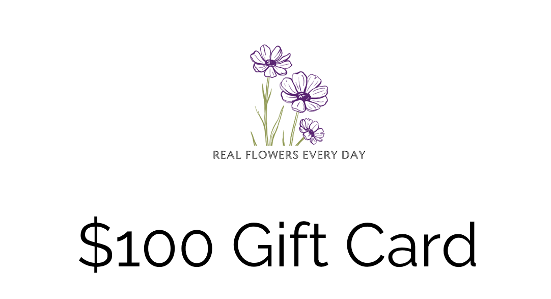 Real Flowers Every Day Gift Card - Real Flowers Every Day 