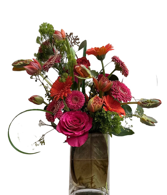 Magnolia Leaf arrangement in Jewel tones