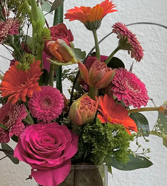 Magnolia Leaf arrangement in Jewel tones