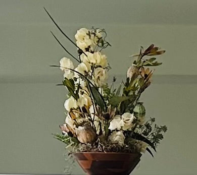 Ikebana inspired arrangement - Mediterranean