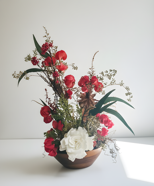 Ikebana inspired arrangement