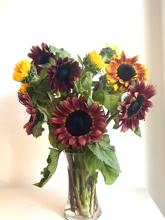Van Gogh Inspired Sunflower arrangement