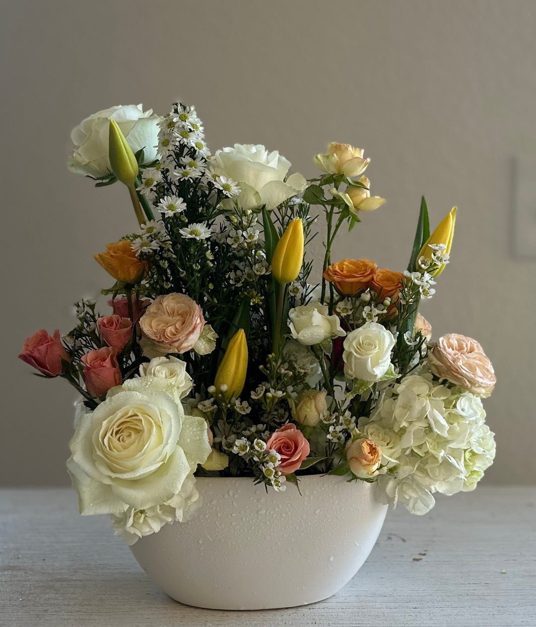 Pastel Garden Style Arrangement