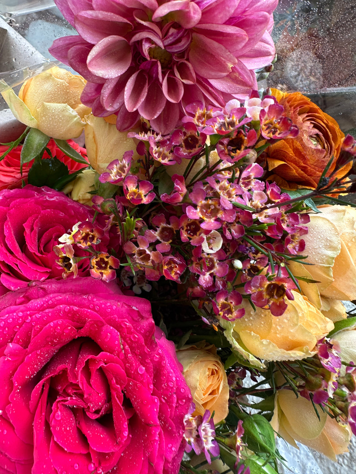 Fall bouquet of seasonal autumn flowers by Real Flowers Every Day, Danville florist