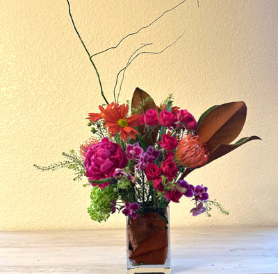 Fall Magnolia Leaf arrangement