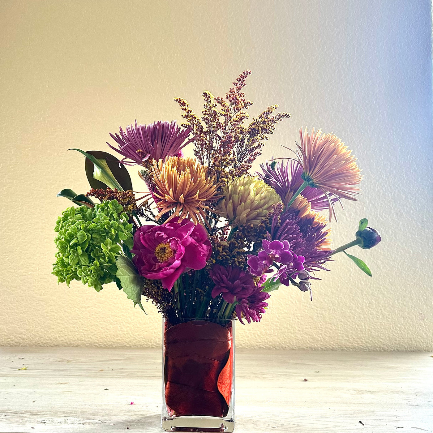 Fall Magnolia Leaf arrangement