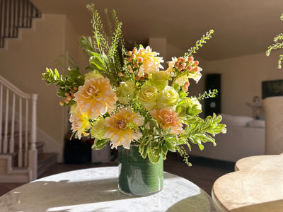 White Dahlia Arrangement - Grand