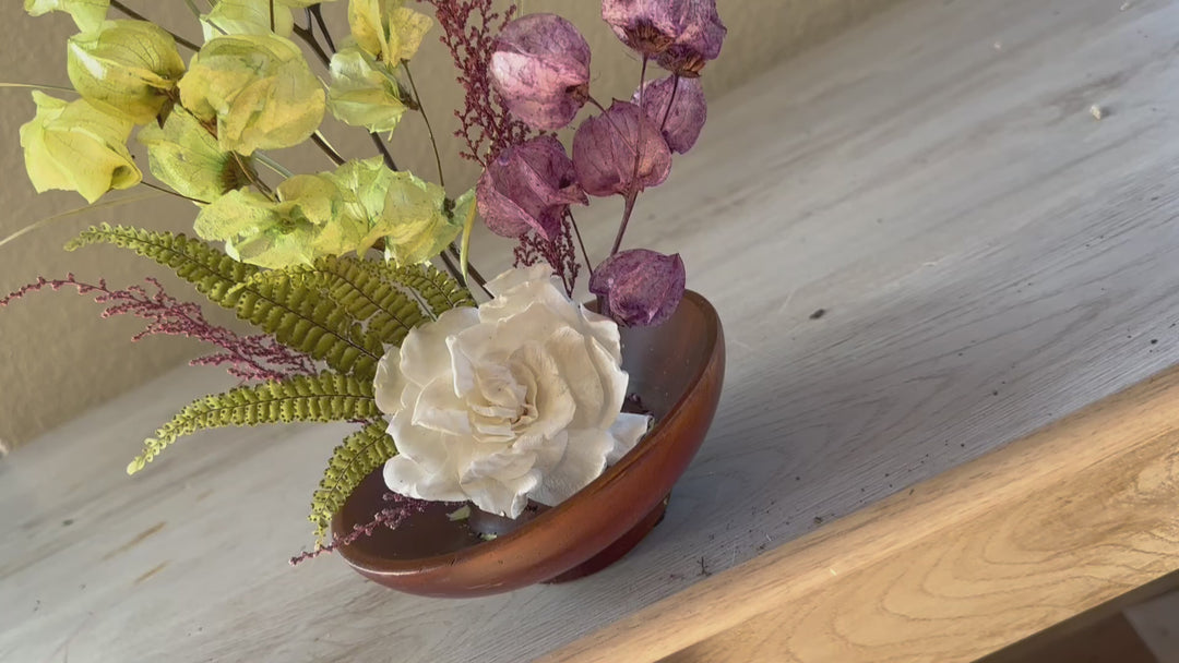 Ikebana inspired arrangement - Mediterranean