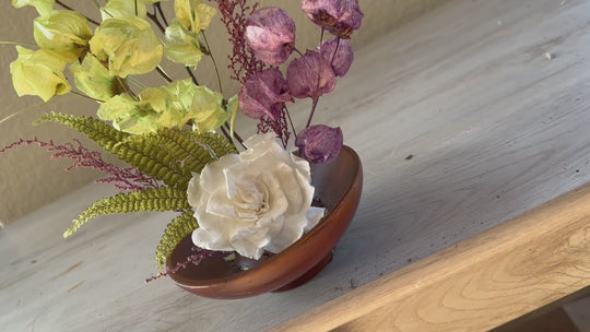 Ikebana inspired arrangement - Mediterranean