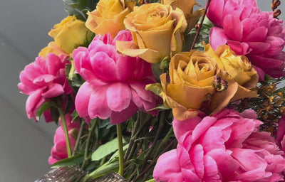 Coral Charm Peony Arrangement